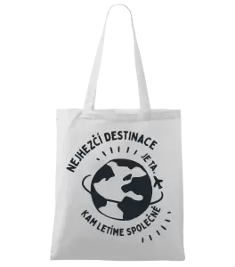 Látková taška Nejhezčí destinace