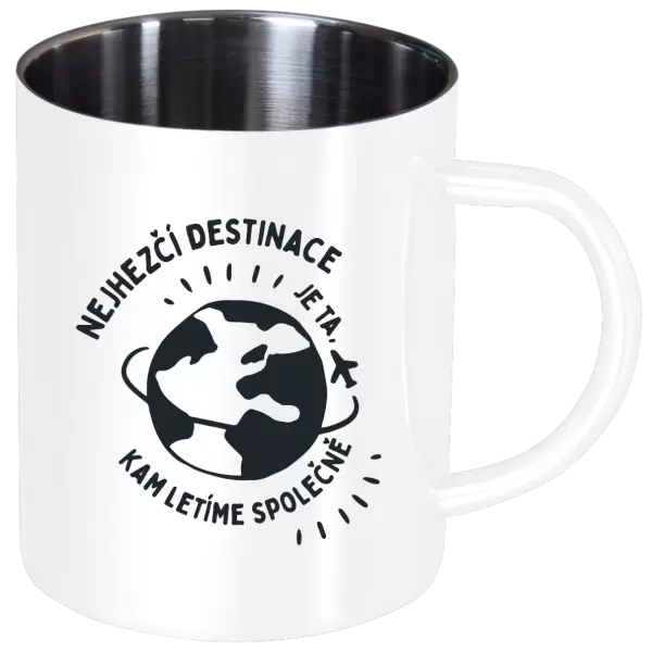 Nerezový hrnek Nejhezčí destinace