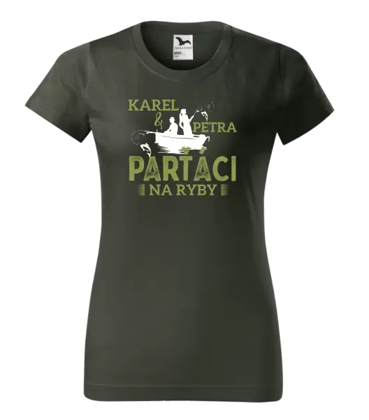 Dámské tričko Parťáci na ryby