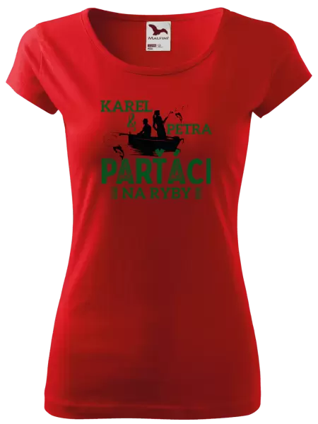 Dámské tričko Parťáci na ryby