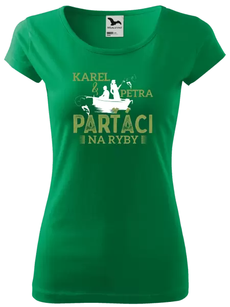 Dámské tričko Parťáci na ryby
