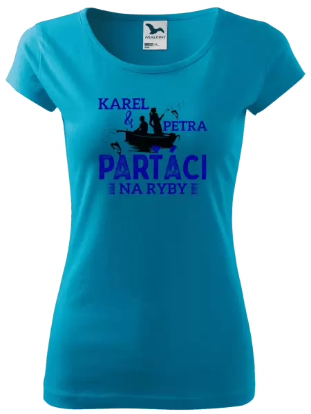 Dámské tričko Parťáci na ryby