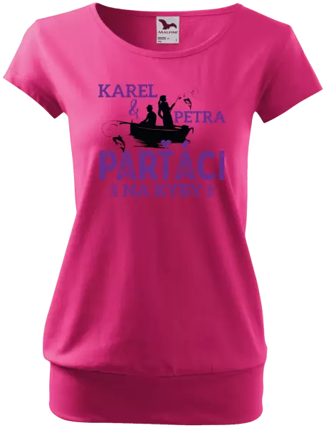 Dámské tričko Parťáci na ryby