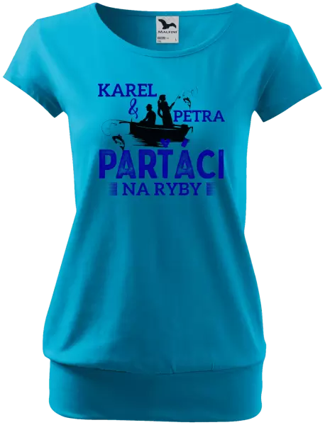 Dámské tričko Parťáci na ryby