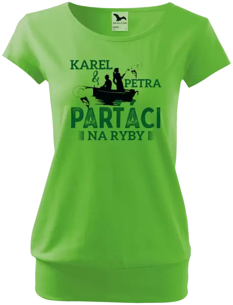 Dámské tričko Parťáci na ryby