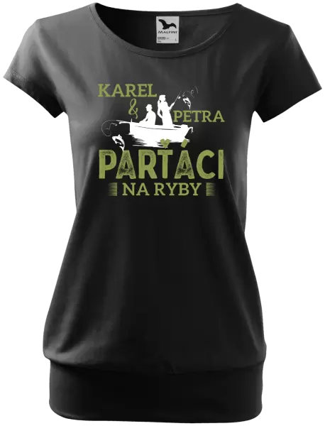 Dámské tričko Parťáci na ryby