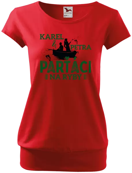 Dámské tričko Parťáci na ryby