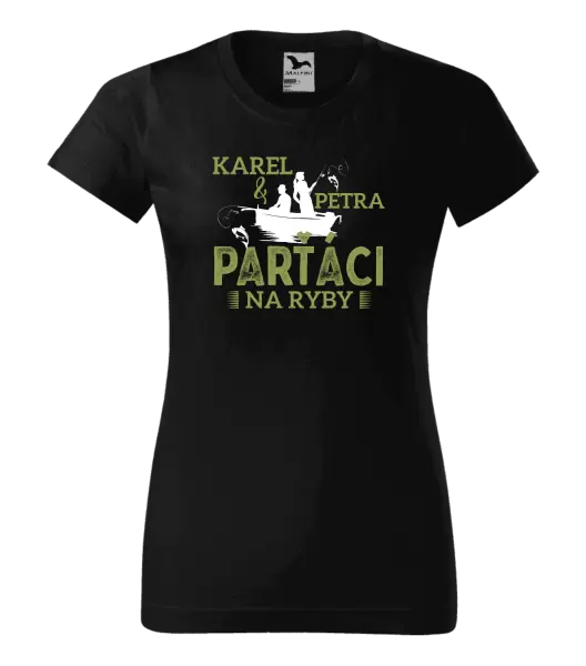 Dámské tričko Parťáci na ryby