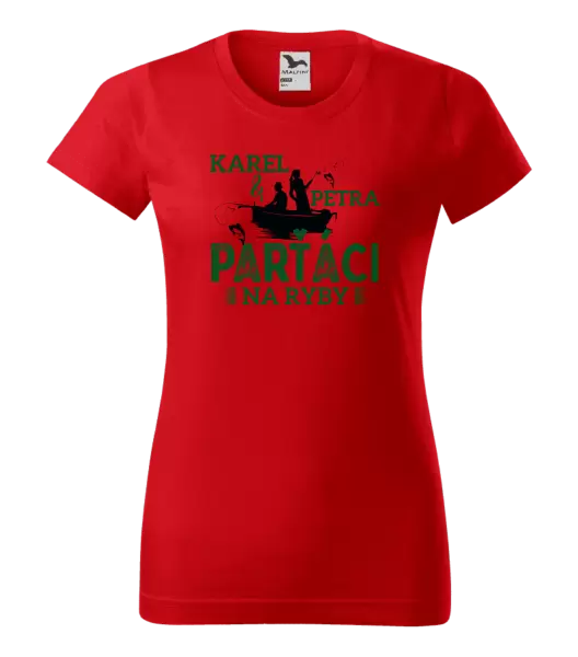 Dámské tričko Parťáci na ryby