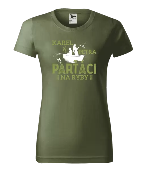 Dámské tričko Parťáci na ryby
