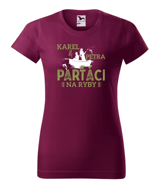 Dámské tričko Parťáci na ryby