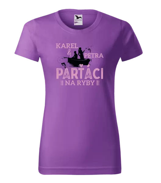 Dámské tričko Parťáci na ryby