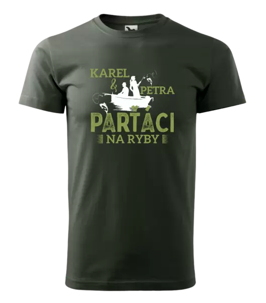 Pánské tričko Parťáci na ryby