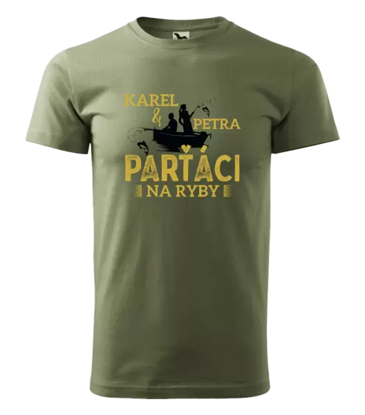 Pánské tričko Parťáci na ryby