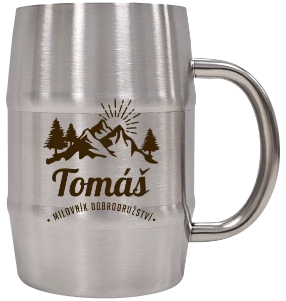Nerezový chladicí půllitr Milovník dobrodružství