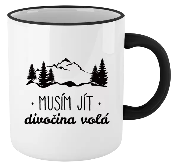 Hrnek Musím jít, divočina volá