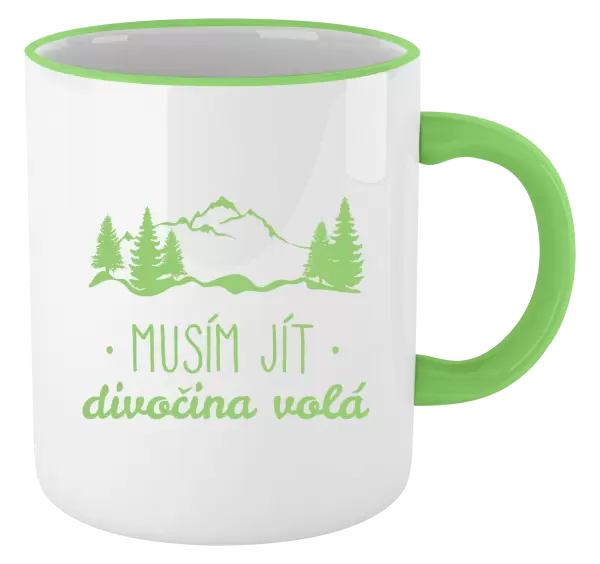 Hrnek Musím jít, divočina volá