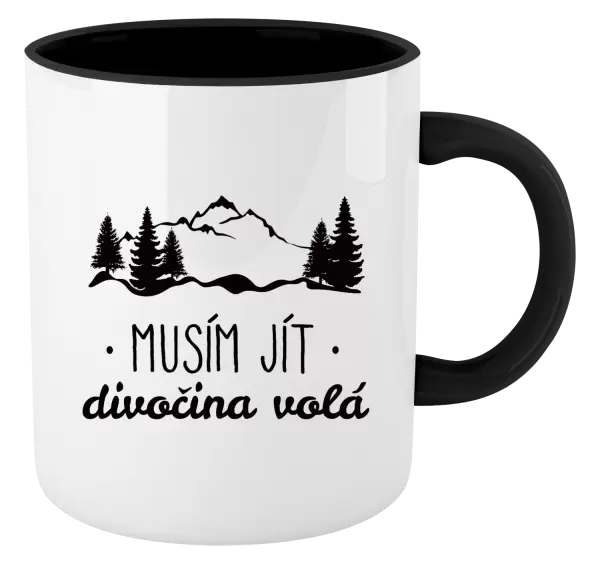 Hrnek Musím jít, divočina volá