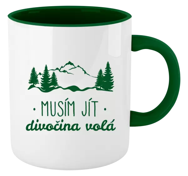 Hrnek Musím jít, divočina volá