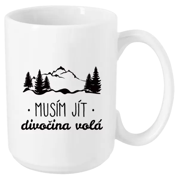 Hrnek Musím jít, divočina volá