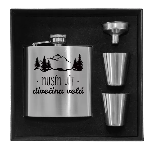 Placatka v krabičce Musím jít, divočina volá