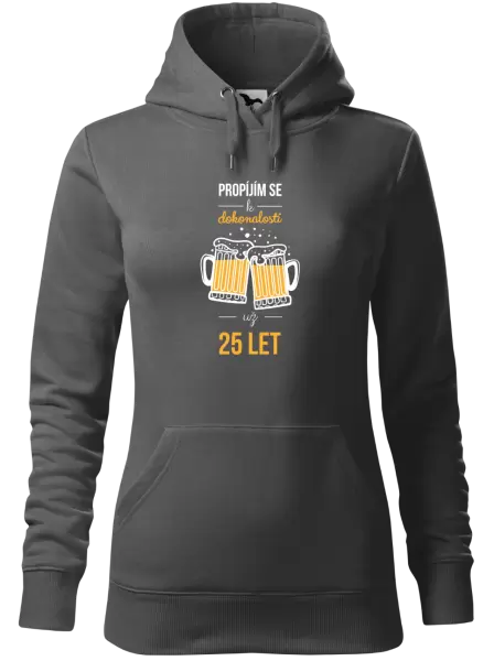Dámská mikina Propíjím se k dokonalosti už x let
