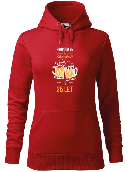 Dámská mikina Propíjím se k dokonalosti už x let