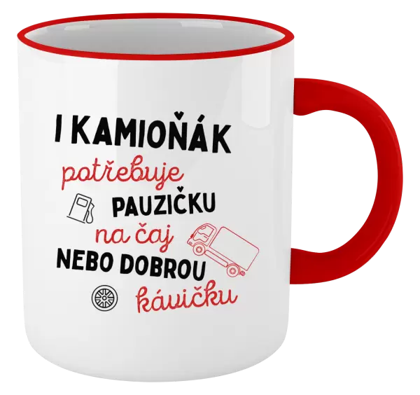 Hrnek I kamioňák potřebuje pauzičku