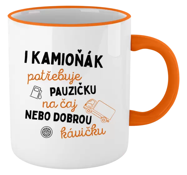 Hrnek I kamioňák potřebuje pauzičku