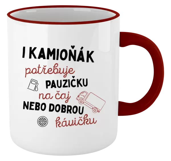 Hrnek I kamioňák potřebuje pauzičku