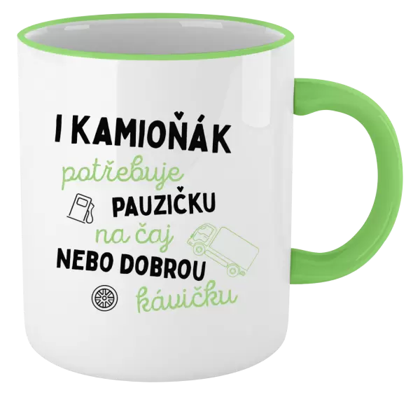 Hrnek I kamioňák potřebuje pauzičku