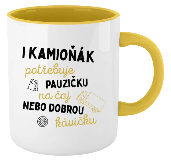 Hrnek I kamioňák potřebuje pauzičku