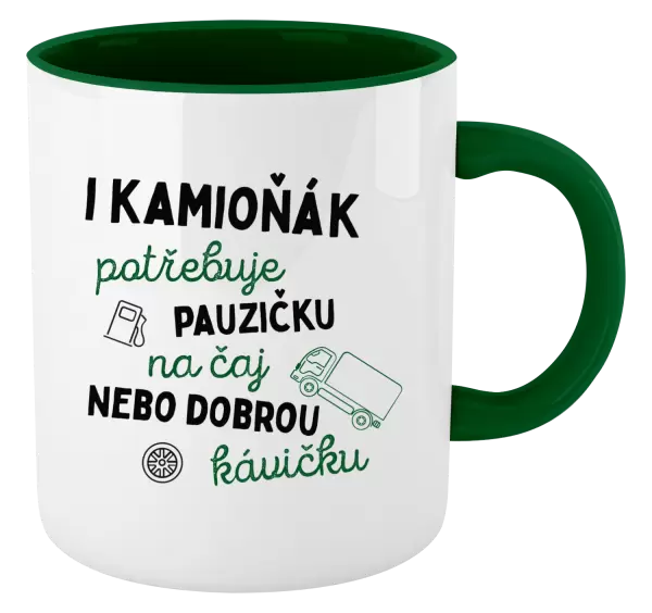 Hrnek I kamioňák potřebuje pauzičku