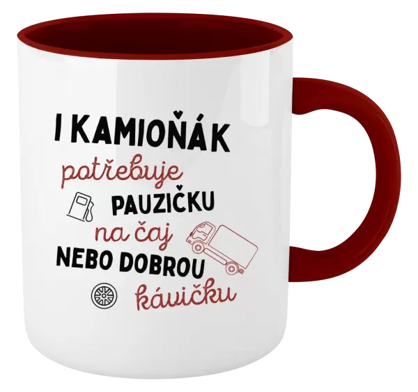 Hrnek I kamioňák potřebuje pauzičku