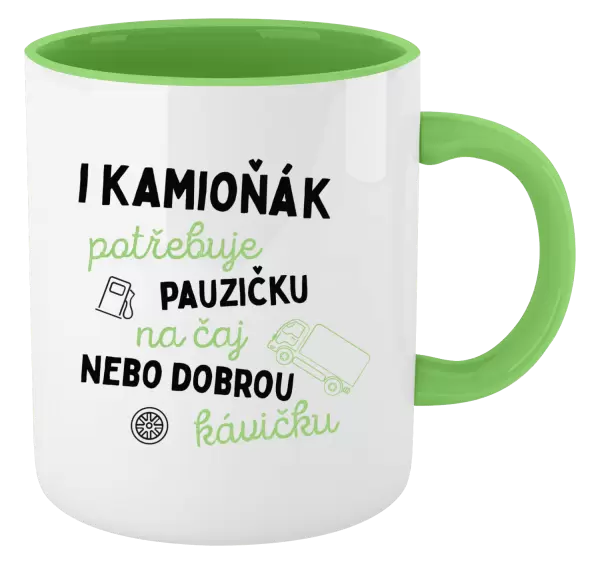 Hrnek I kamioňák potřebuje pauzičku