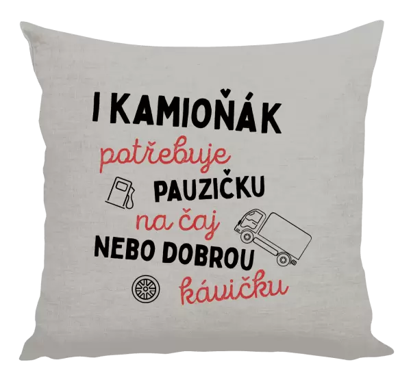 Polštář I kamioňák potřebuje pauzičku