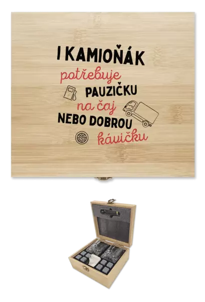 Whisky sada v krabičce I kamioňák potřebuje pauzičku