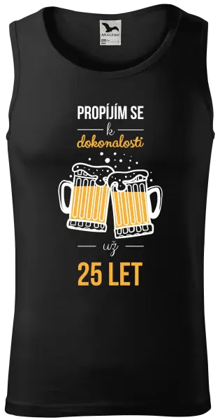 Pánské tílko Propíjím se k dokonalosti už x let