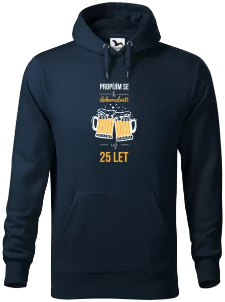 Pánská mikina Propíjím se k dokonalosti už x let