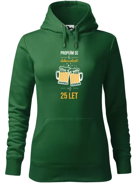 Dámská mikina Propíjím se k dokonalosti už x let