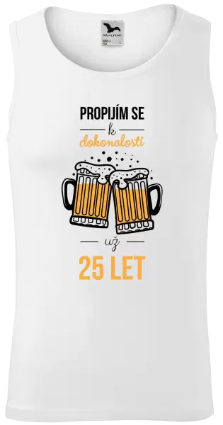 Pánské tílko Propíjím se k dokonalosti už x let