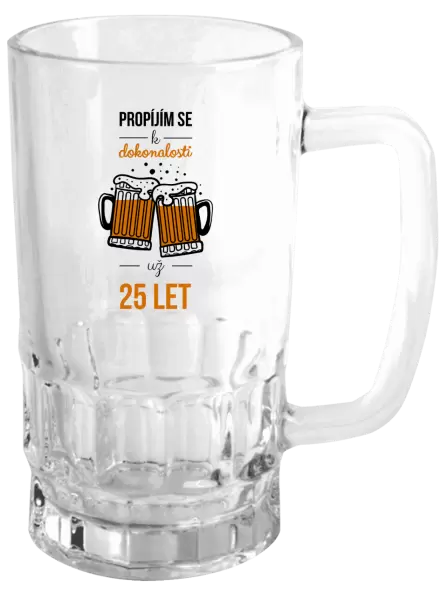Půllitr Propíjím se k dokonalosti už x let