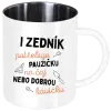 Nerezový hrnek I zedník potřebuje pauzičku