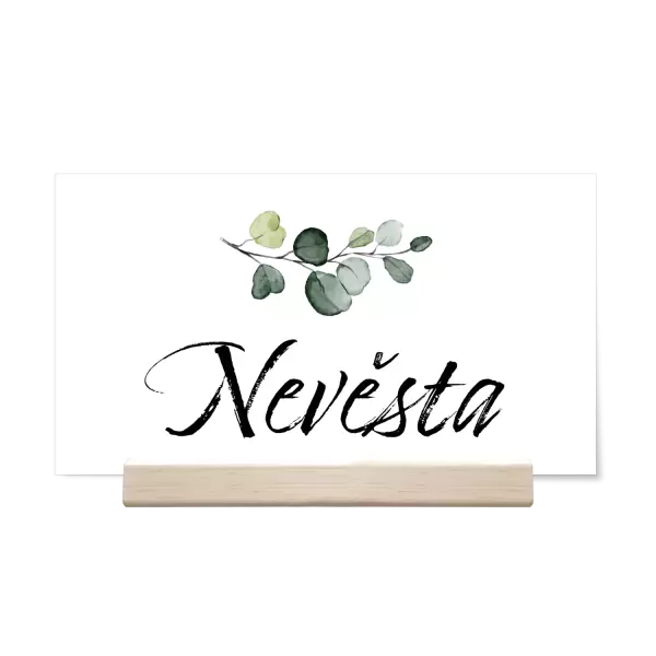 Papírová jmenovka LAUDY