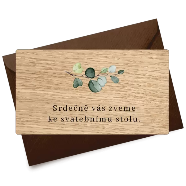 Dřevěná pozvánka LAUDY