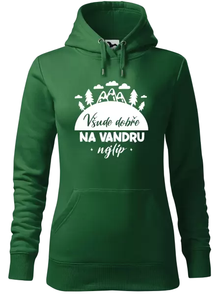 Dámská mikina Všude dobře na vandru nejlíp