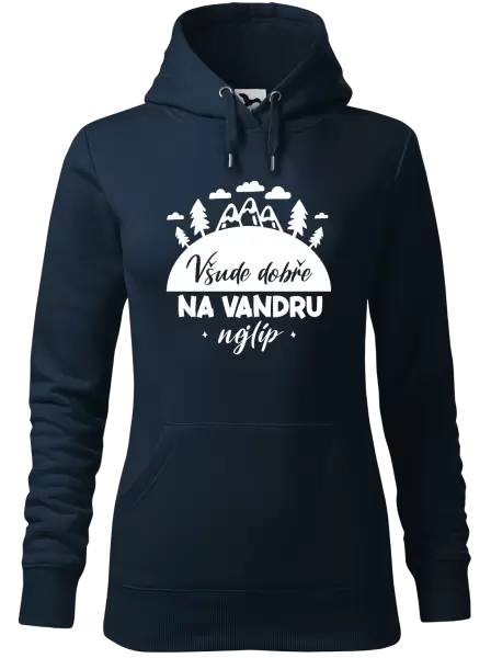 Dámská mikina Všude dobře na vandru nejlíp