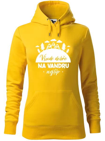 Dámská mikina Všude dobře na vandru nejlíp