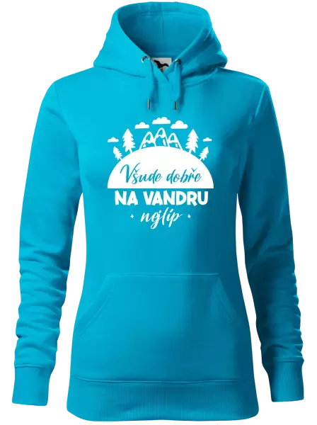 Dámská mikina Všude dobře na vandru nejlíp