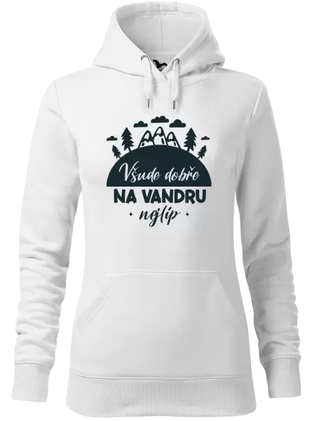 Dámská mikina Všude dobře na vandru nejlíp